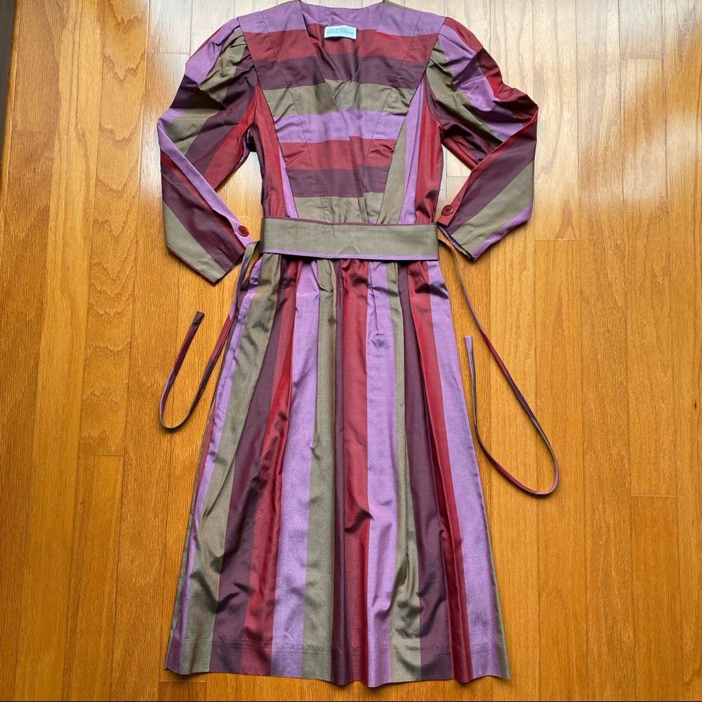 Vintage 80’s Joan Sparks silk blend dress